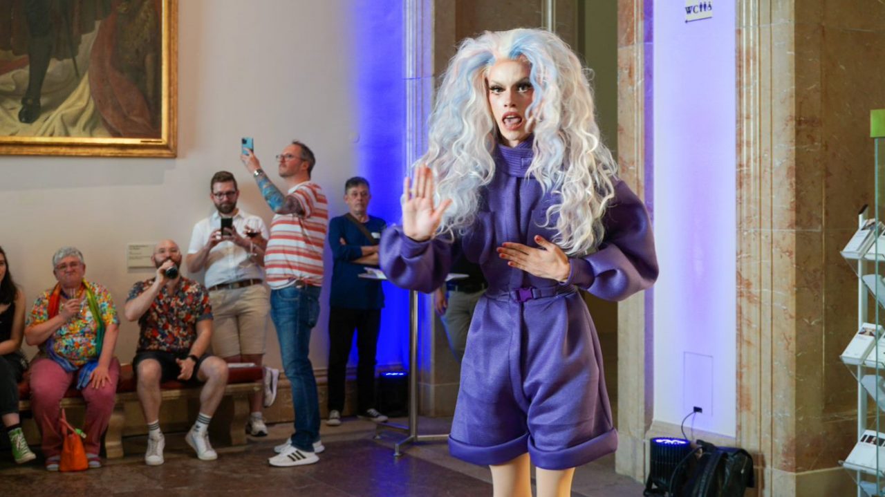 Eve N More auf dem Regenbogenempfang im Bayerischen Landtag